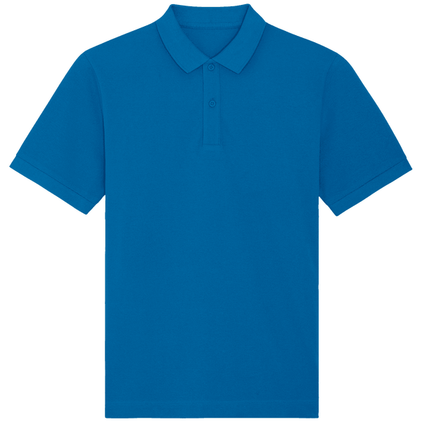 Polo unisexe bio prepster face Royal Blue