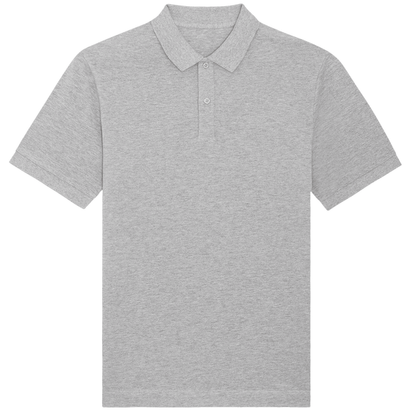 Polo unisexe bio prepster face Heather Grey