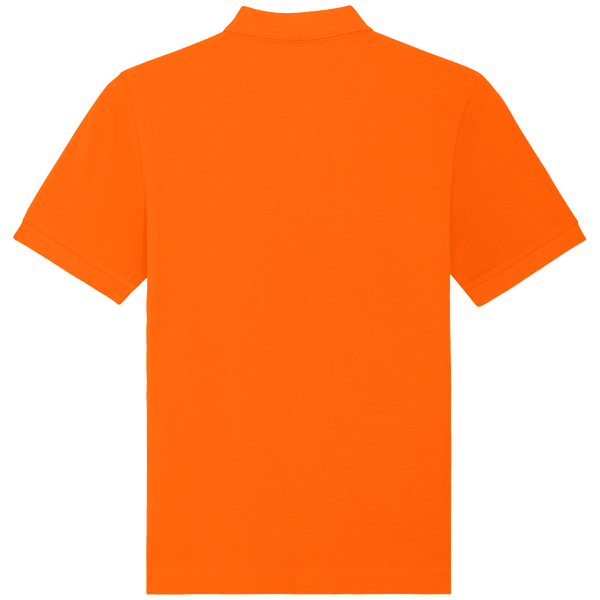 Polo unisexe bio prepster dos Bright Orange