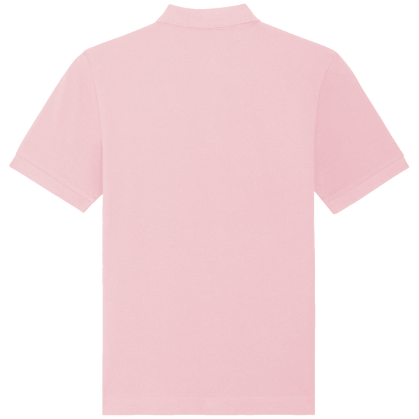 Polo unisexe bio prepster dos Cotton Pink