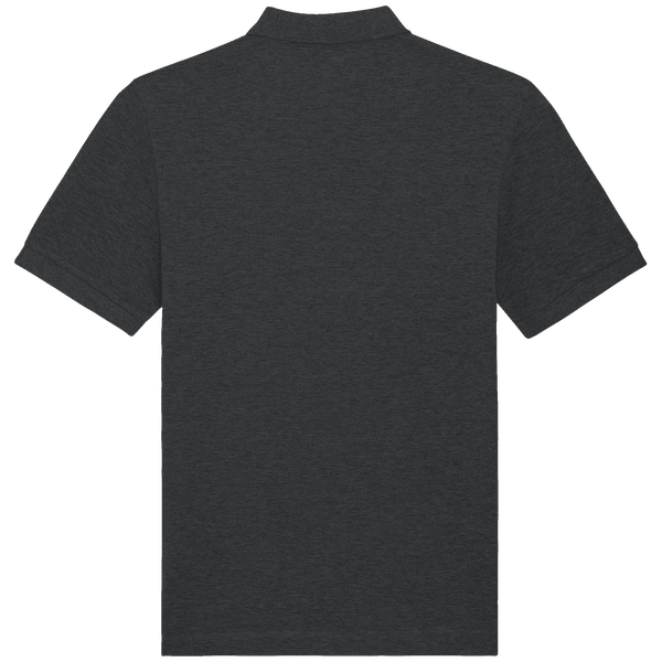 Polo unisexe bio prepster dos Dark Heather Grey