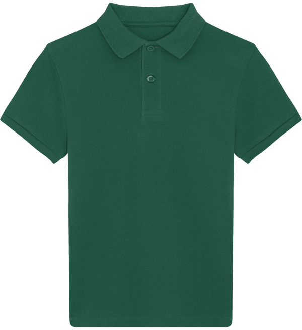 Polo enfant bio stanley mini sprinter face Glazed Green