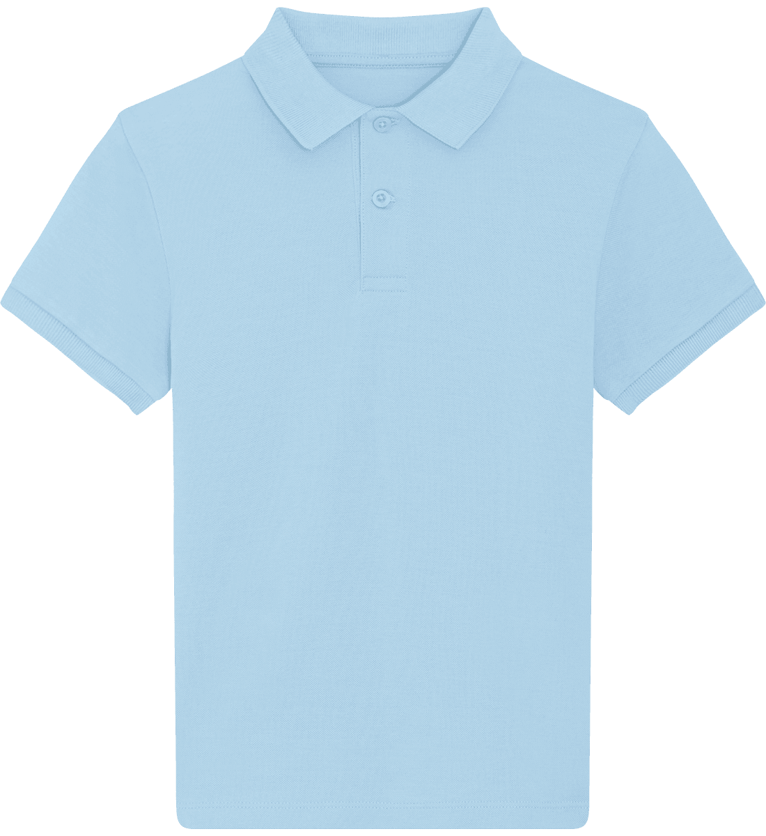 Polo enfant bio stanley mini sprinter face Sky blue