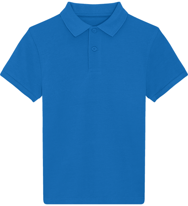 Polo enfant bio stanley mini sprinter face Royal Blue