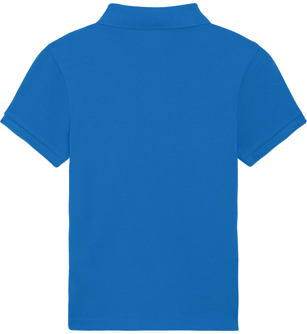 Polo enfant bio stanley mini sprinter dos Royal Blue