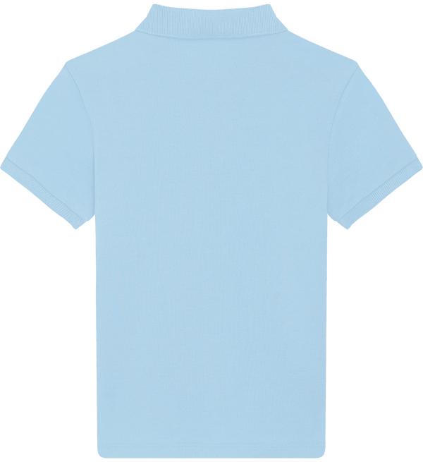 Polo enfant bio stanley mini sprinter dos Sky blue