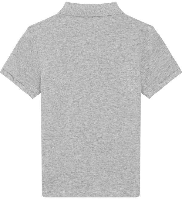 Polo enfant bio stanley mini sprinter dos Heather Grey