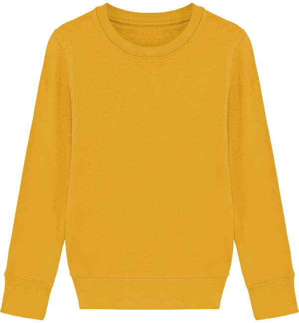 Sweat col rond enfant 300 gr mini changer face Ochre