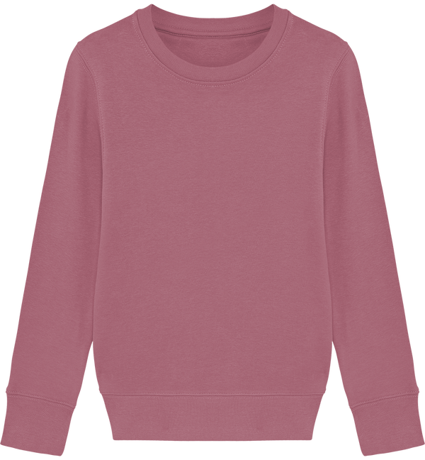 Sweat col rond enfant 300 gr mini changer face Hibiscus Rose