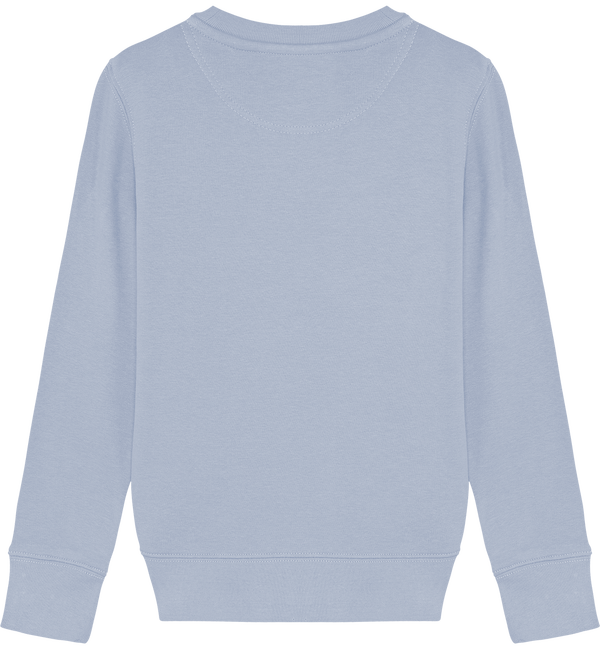 Sweat col rond enfant 300 gr mini changer dos Serene Blue