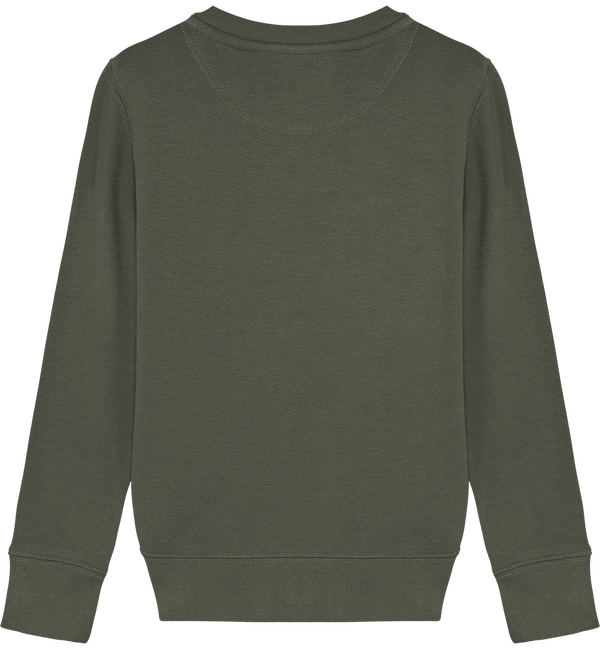 Sweat col rond enfant 300 gr mini changer dos Khaki