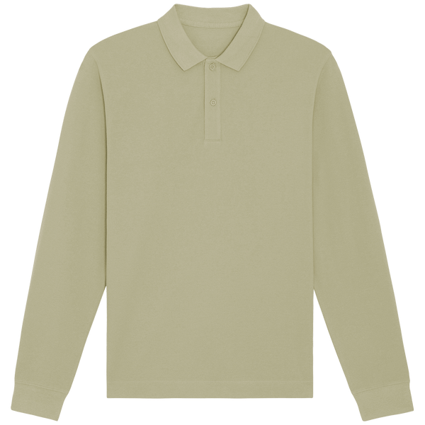 Polo unisexe manches longues bio prepster long sleeve face Sage