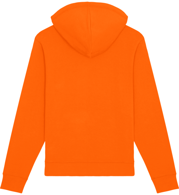 Sweat shirt capuche essentiel unisexe drummer dos Bright Orange