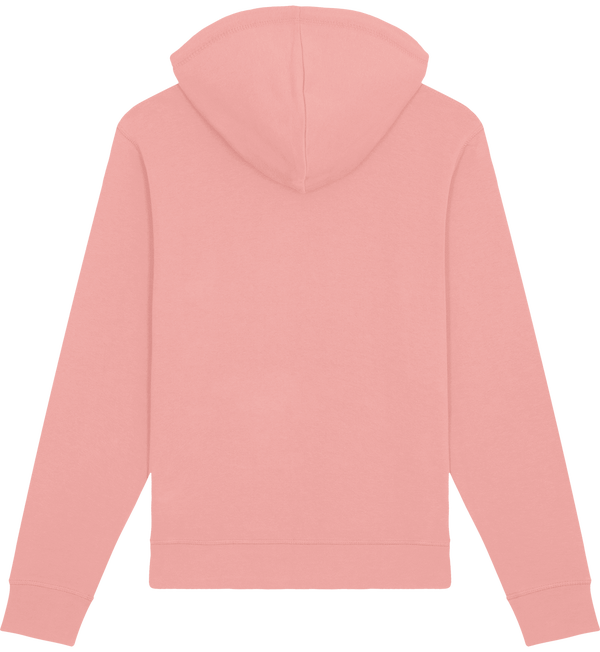 Sweat shirt capuche essentiel unisexe drummer dos Canyon Pink
