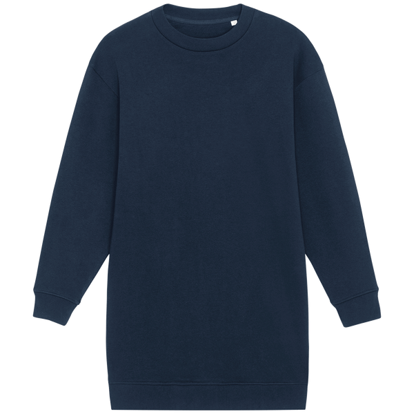 Robe a col rond oversized femme face French Navy