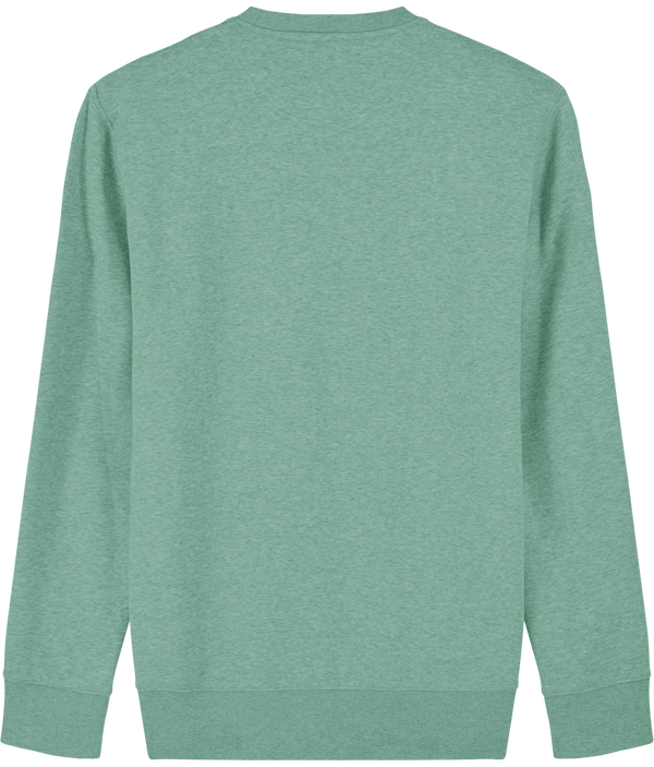 Sweat col rond unisexe 350gr stanley changer dos Mid Heather Green