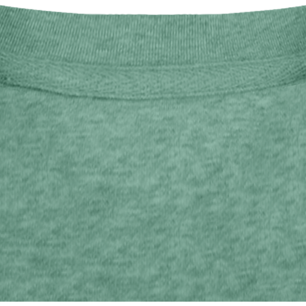 Sweat col rond unisexe 350gr stanley changer col Mid Heather Green