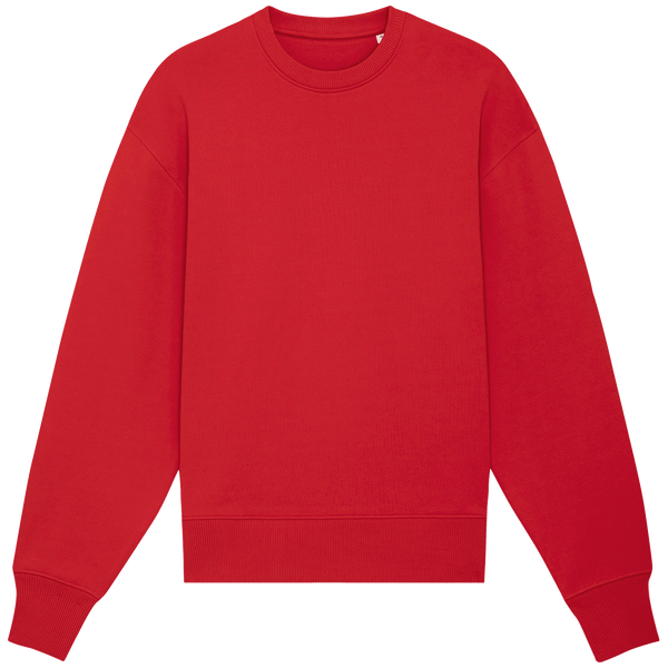 Sweat shirt col rond unisexe epais radder heavy face Red