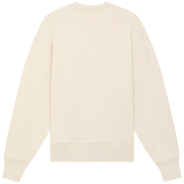 Sweat shirt col rond unisexe epais radder heavy dos Natural Raw