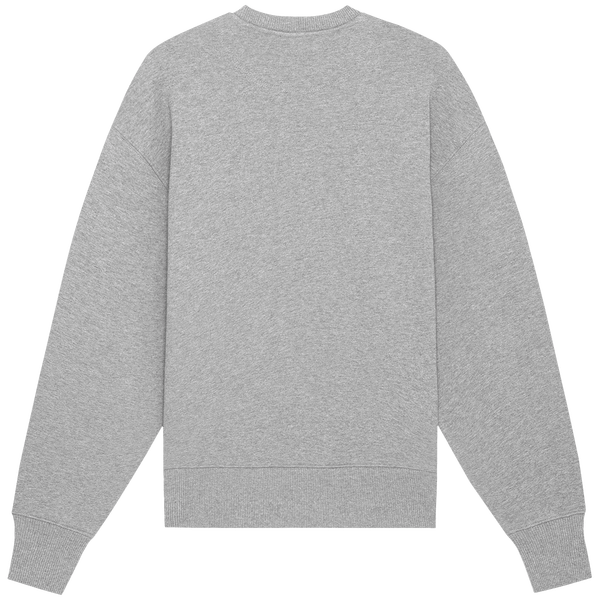 Sweat shirt col rond unisexe epais radder heavy dos Heather Grey