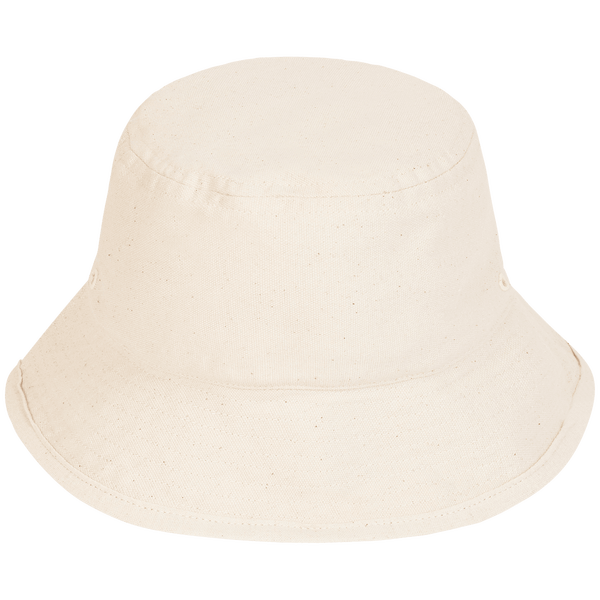 Chapeau bob en toile bucket hat face Natural