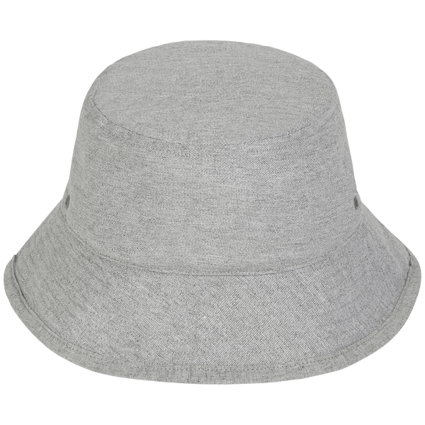 Chapeau bob en toile bucket hat face Heather Grey