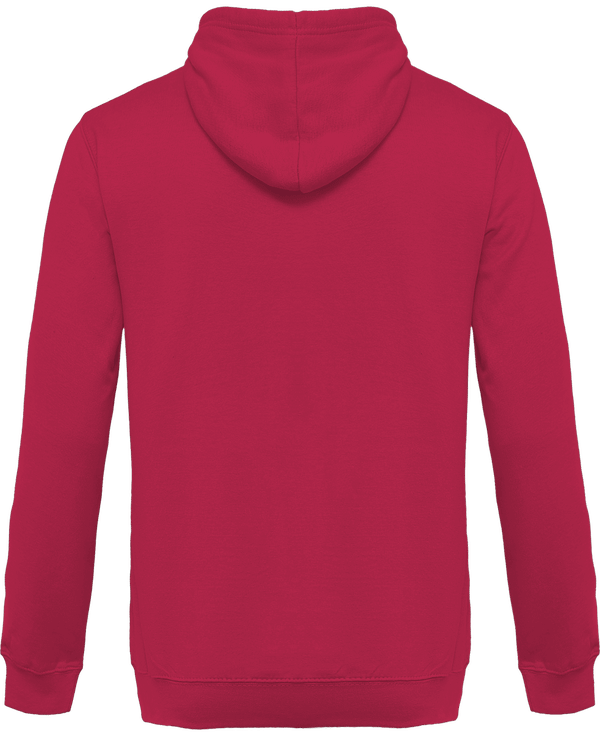 Sweat shirt a capuche homme dos Fuchsia