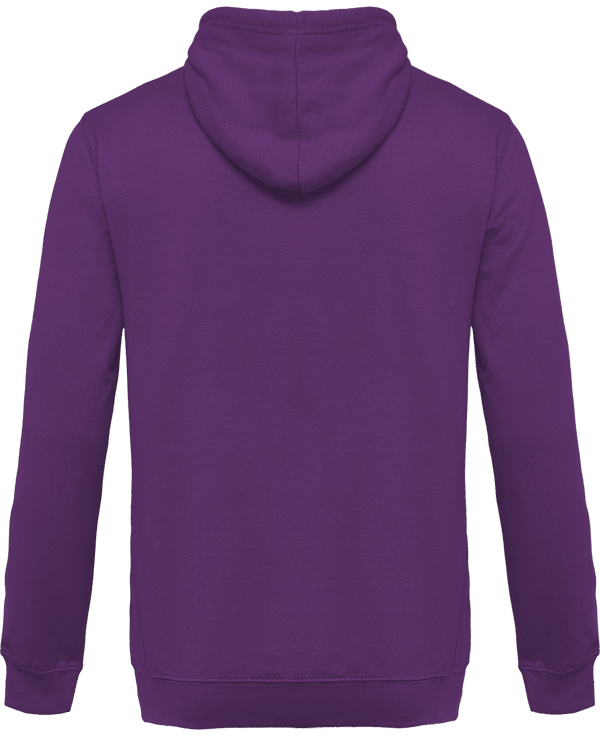 Sweat shirt a capuche homme dos Purple