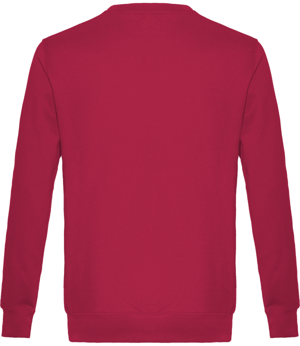 Sweat col rond unisexe dos Fuchsia