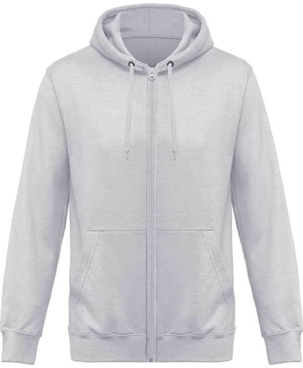 Hooded Zippered Sweatshirt Ash Heather