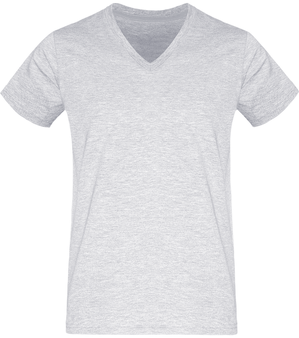 Men's V-Neck T-Shirt 180Gr Ash Heather