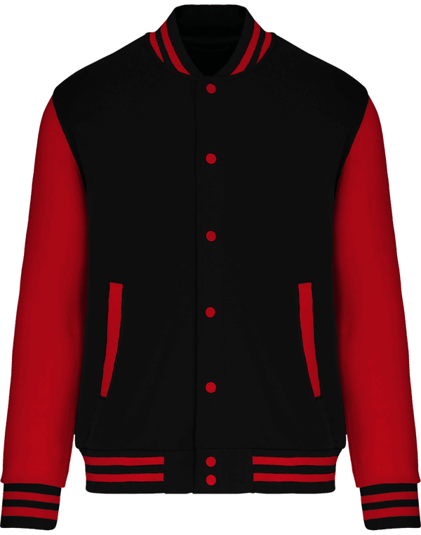 Veste Teddy Mixte Bicolore  Black / Red