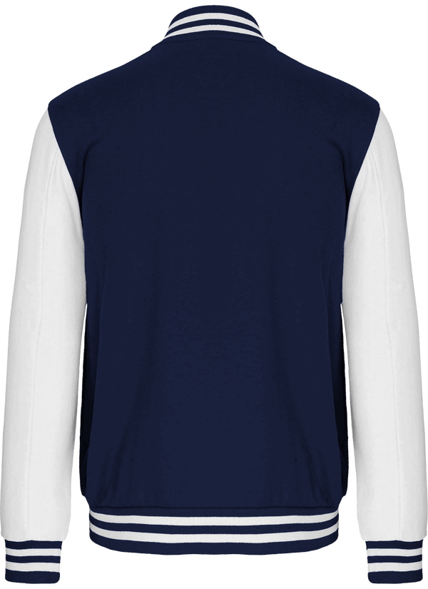 Sweat teddy mixte bicolore dos Navy / White