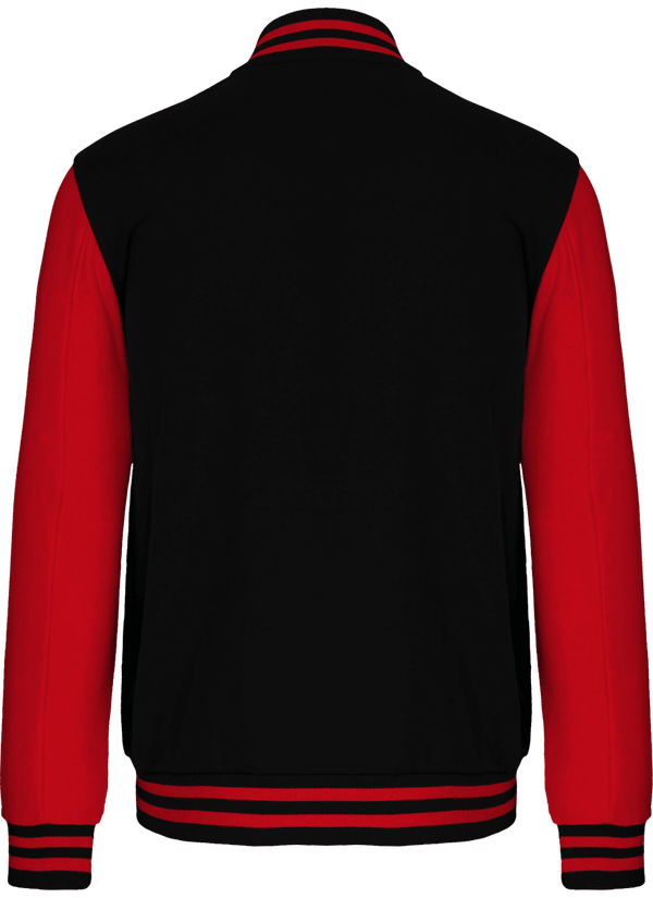 Sweat teddy mixte bicolore dos Black / Red