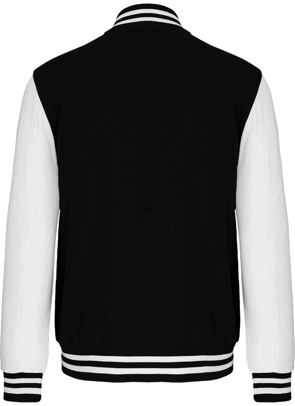 Sweat teddy mixte bicolore dos Black / White