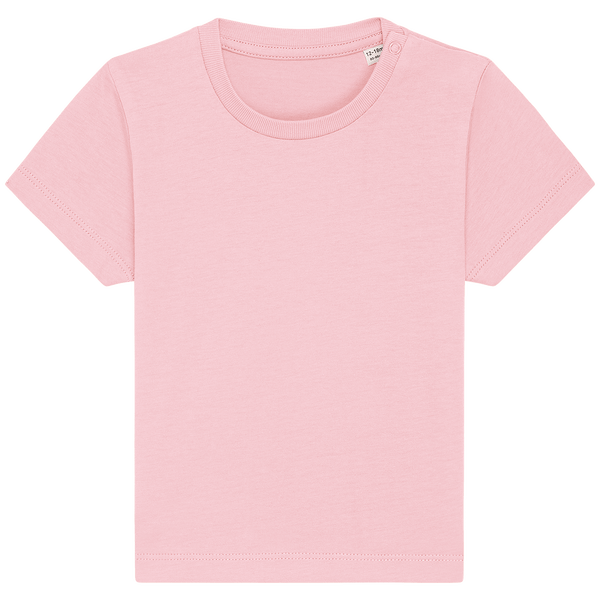 T shirt bebe bio baby creator face Cotton Pink
