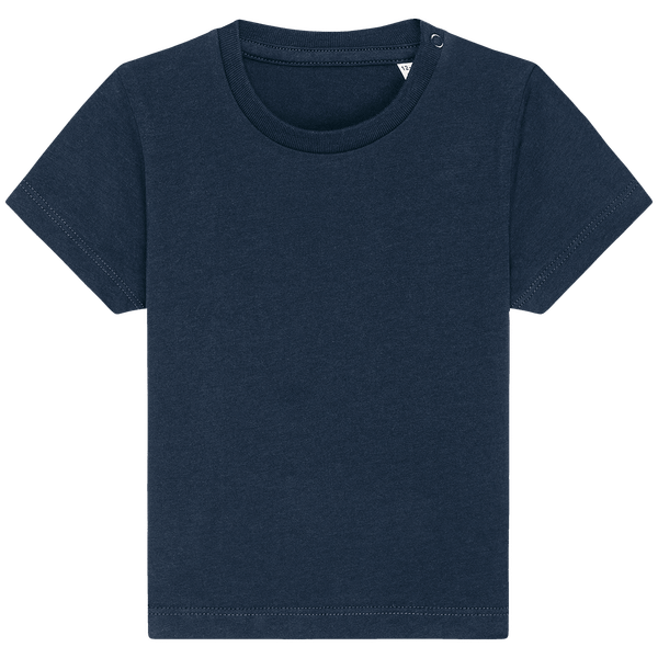 T shirt bebe bio baby creator face French Navy