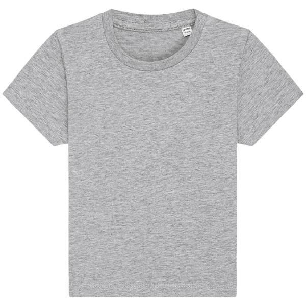 T shirt bebe bio baby creator face Heather Grey