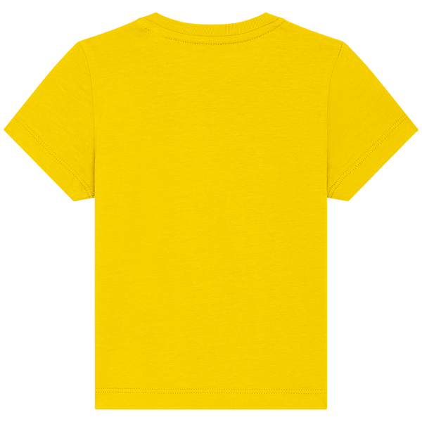 T shirt bebe bio baby creator dos Golden Yellow