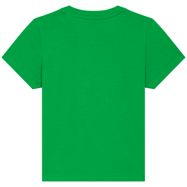 T shirt bebe bio baby creator dos Fresh Green