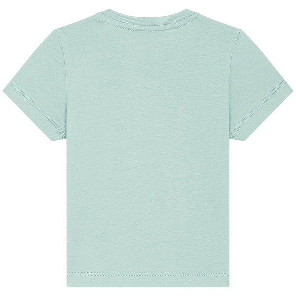T shirt bebe bio baby creator dos Caribbean Blue