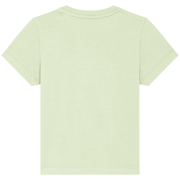 T shirt bebe bio baby creator dos Stem Green