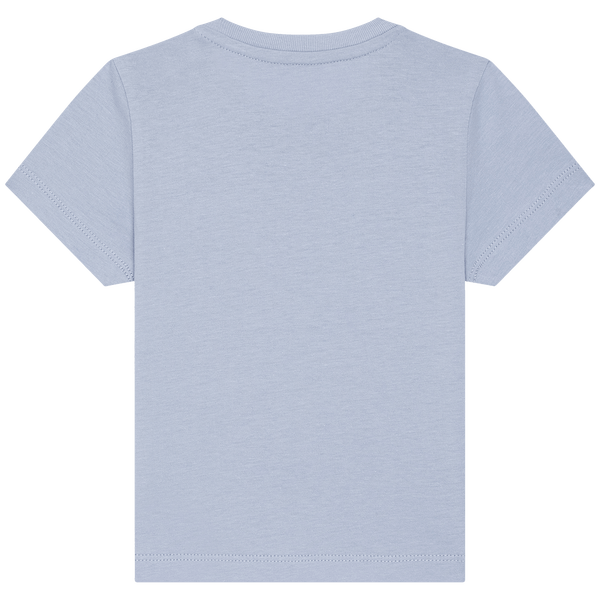 T shirt bebe bio baby creator dos Serene Blue