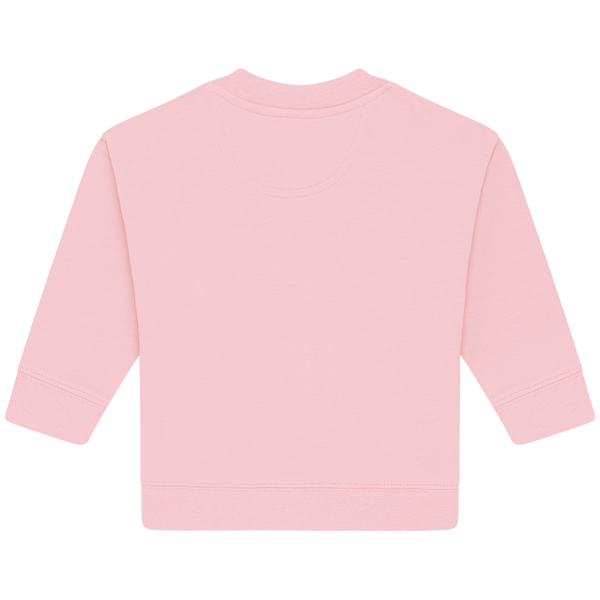 Sweat shirt a col rond bebe baby changer dos Cotton Pink