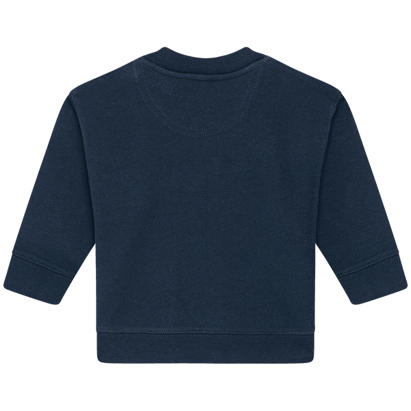 Sweat shirt a col rond bebe baby changer dos French Navy