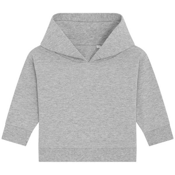 Sweat shirt a capuche bebe baby cruiser face Heather Grey