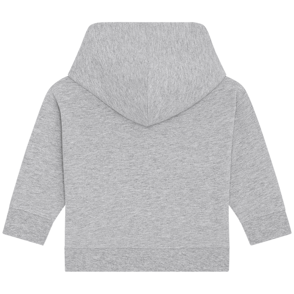 Sweat shirt a capuche bebe baby cruiser dos Heather Grey