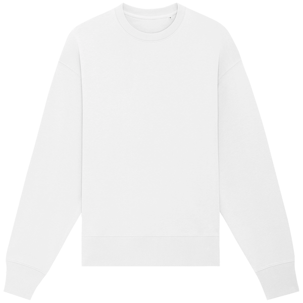 Sweat shirt col rond unisexe decontracte radder face White