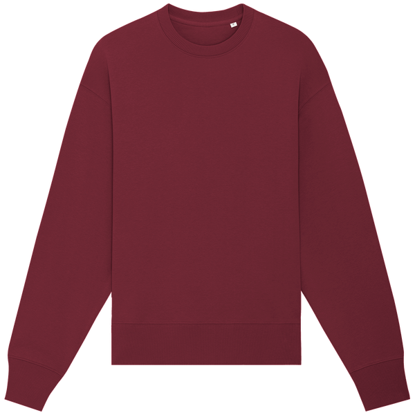 Sweat shirt col rond unisexe decontracte radder face Burgundy