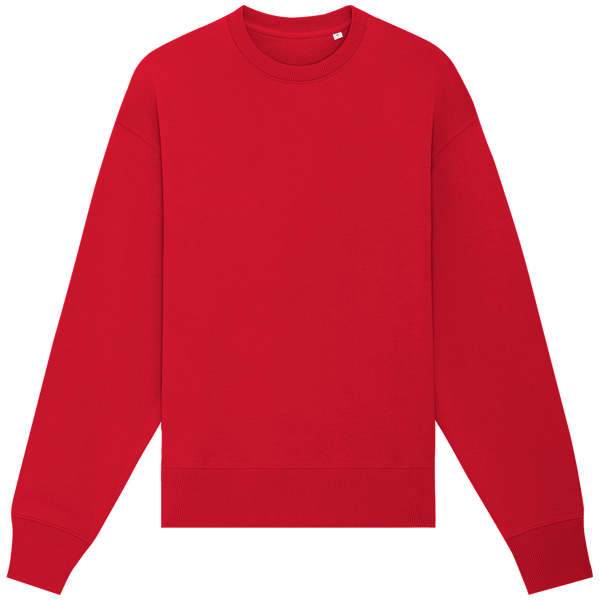 Sweat shirt col rond unisexe decontracte radder face Red